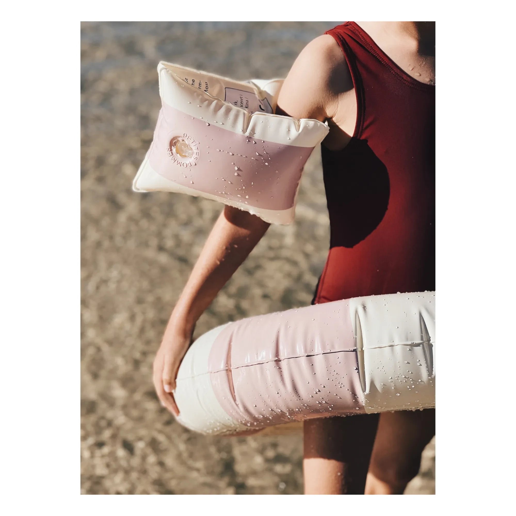 Petites Pommes - Alex Inflatable Arm Bands | Dusty Pink
