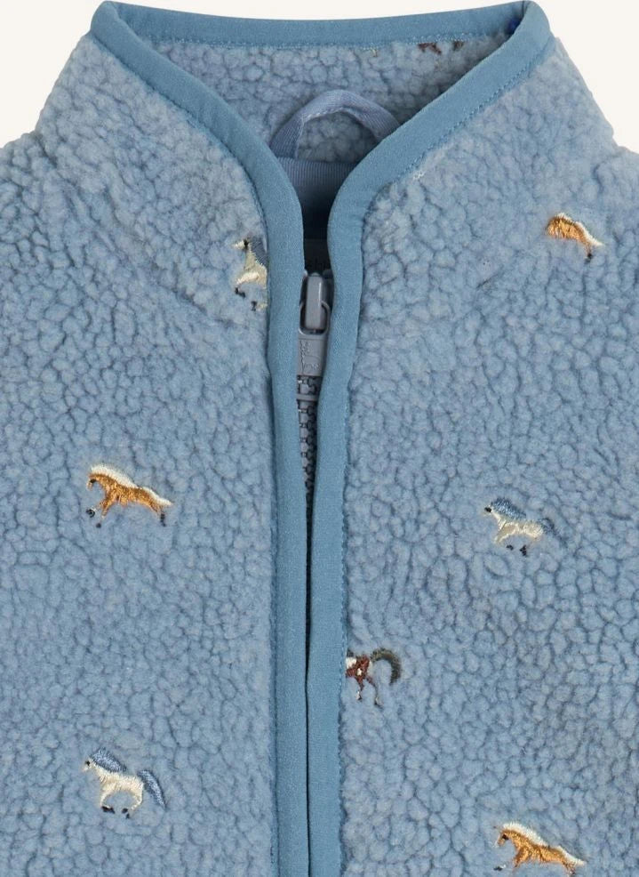 Stella McCartney Kids - Horse Sherpa Jacket | Light Blue