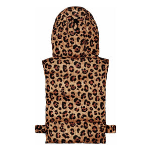Fudoon - Exclusive Fudoon X Smallable - Double-Sided Leopard Print Hooded Puffer Jacket | Brown