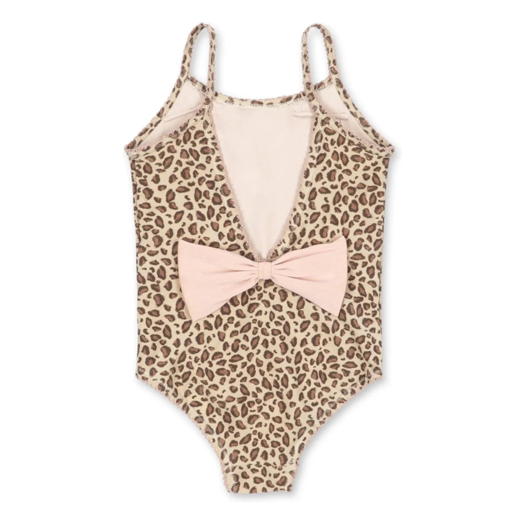 Konges Sløjd - Cat Leopard Swimsuit Made from Recycled Fibers | Beige