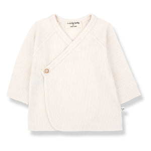 1+ in the family - Elodie Ribbed T-Shirt | Ecru