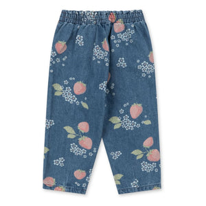 Konges Sløjd - Magot Strawberry Organic Cotton Jeans | Blue