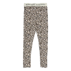 the new society - Leopard Fitted Leggings | Beige