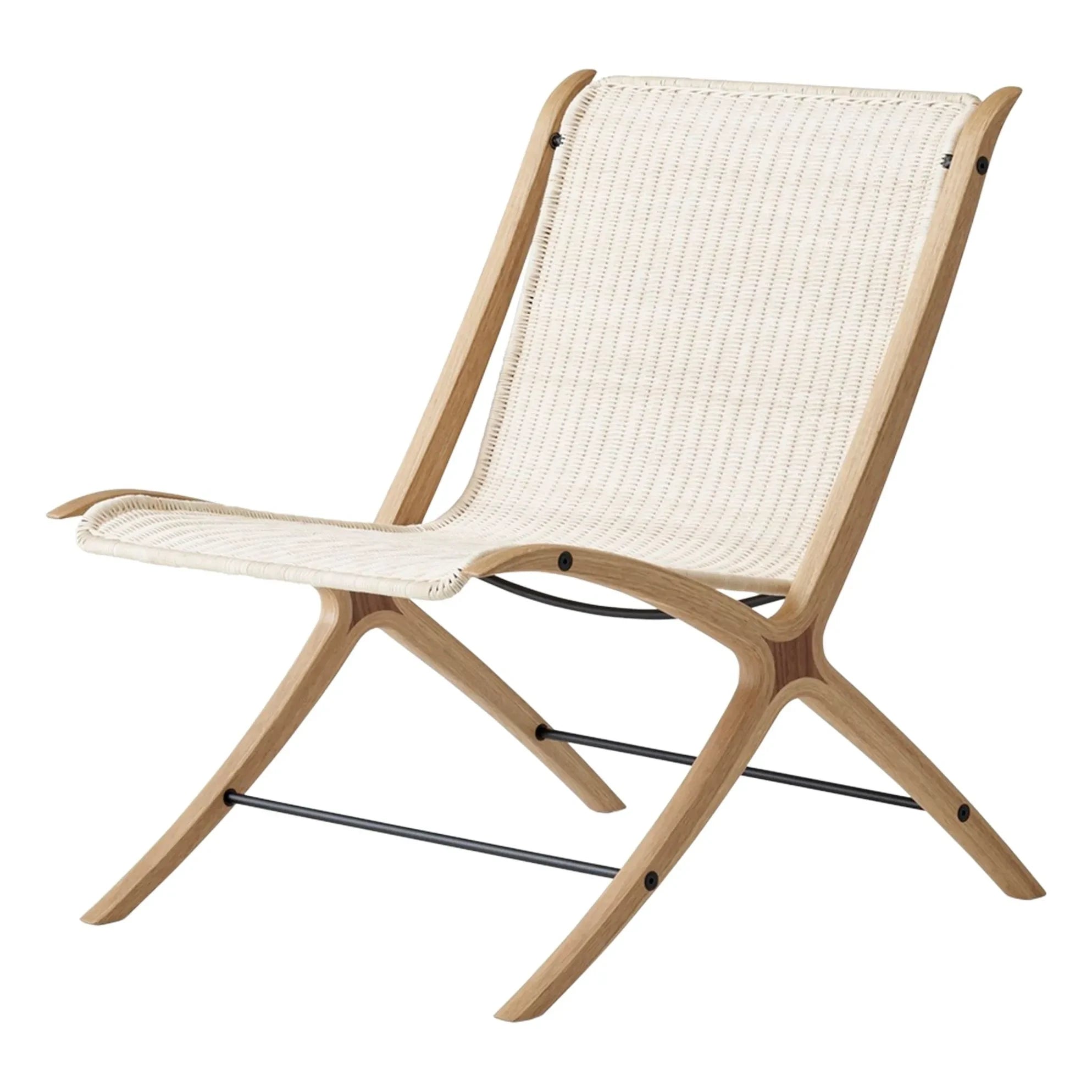 & Tradition - X HM10 Lounge Chair, Hvidt & Mølgaard | Natural