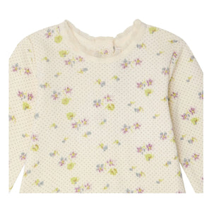 Bonpoint - Genna Floral Organic Cotton T-Shirt and Leggings Set | Ecru