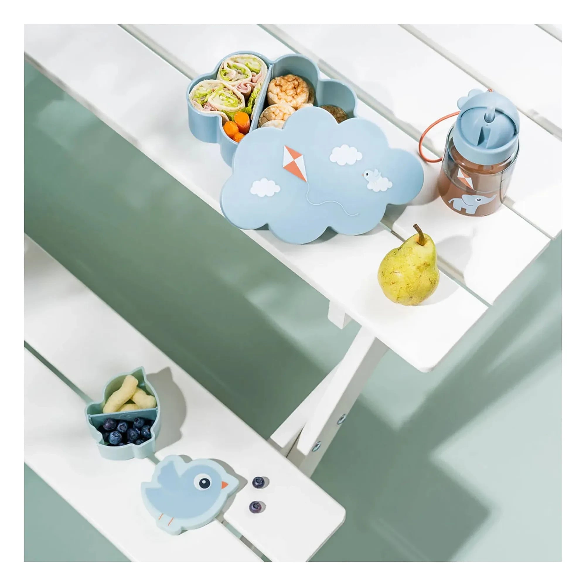Done by Deer - Lunch Box and Water Bottle | Light Blue
