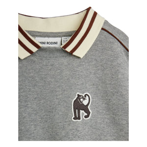 Mini Rodini - Panther organic cotton sweatshirt | Grey melange