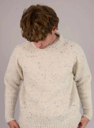 Origin Knitwear - Raglan Thick Wool Sweater | Ecru