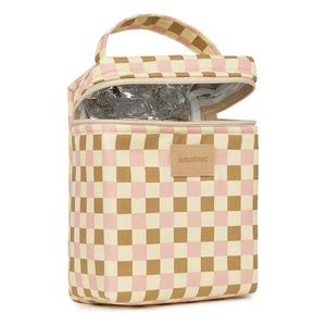 Nobodinoz - Hyde Park Mosaic lunch bag with thermos | Pink