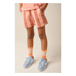 Tumble N'Dry - Lunario Striped Recycled Cotton Shorts | Peach