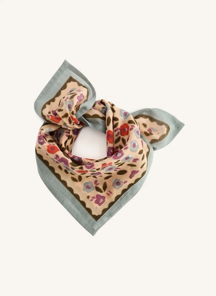 Apaches - Little Flowered Dupatta Scarf | Beige