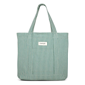 rivedroite - Amelot Shopping Bag Striped Recycled Cotton | Green