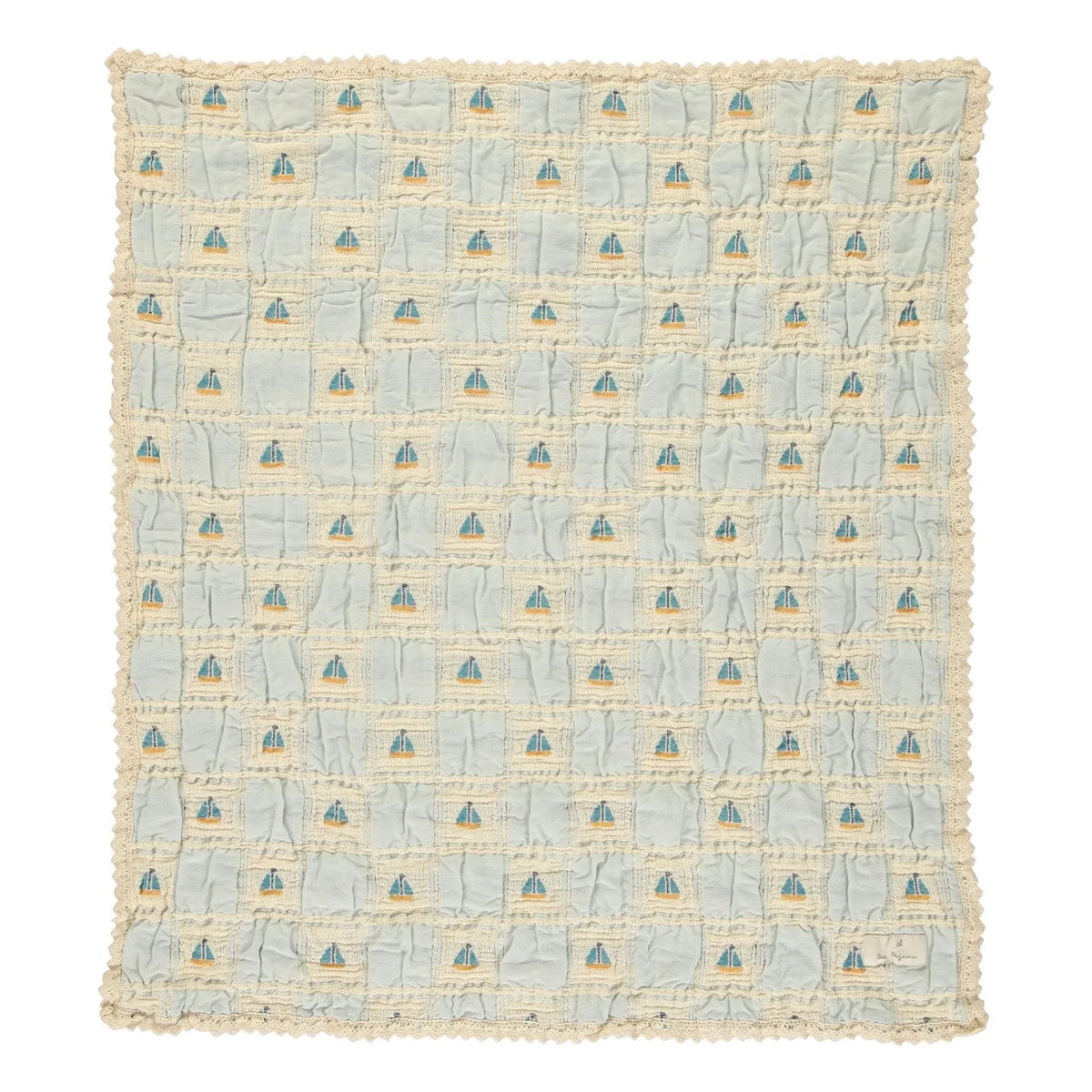 Bebe Organic - Sailor Bateaux Organic Cotton Blanket | Ecru