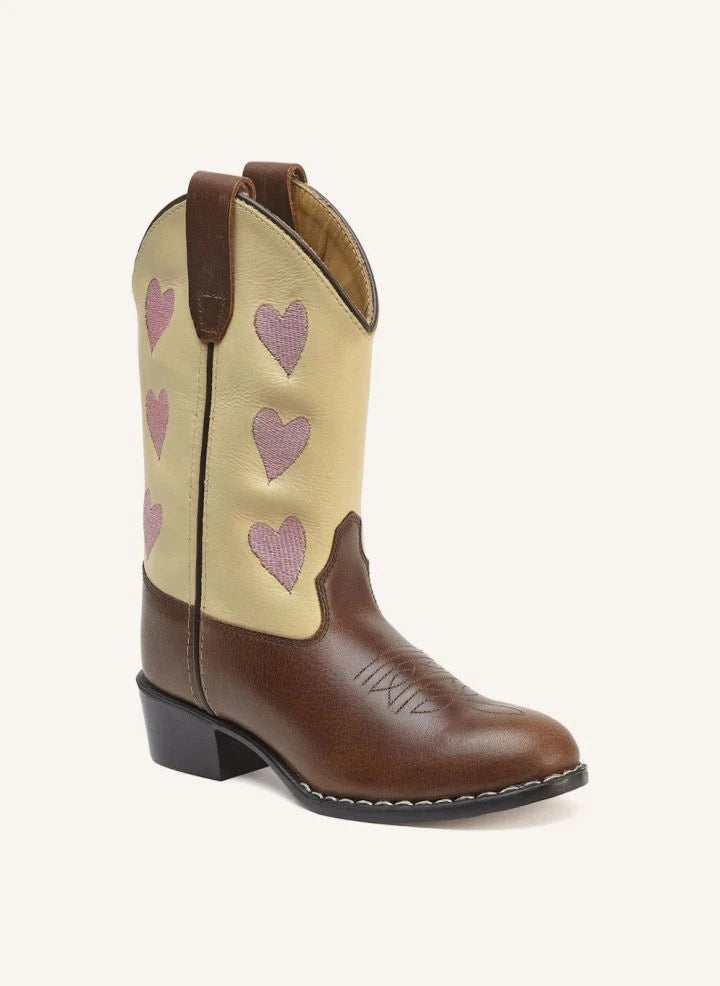 Bootstock - Hearts Cowboy Boot | Brown