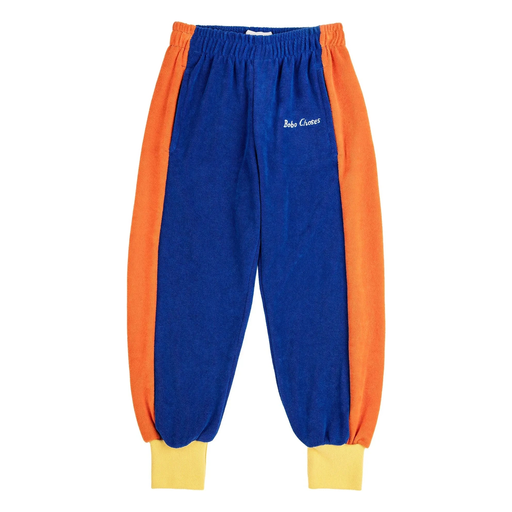 Bobo Choses - Color Block Organic Cotton Sweatpants | Royal Blue