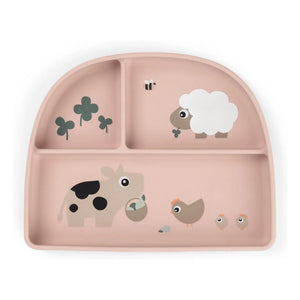 Done by deer - Vacuum-Compartment Mini Farm Plate | Sand