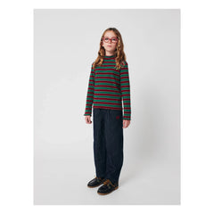 Bobo Choses - Striped Organic Cotton Balloon Jeans | Blue
