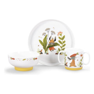 Moulin Roty - Trois petits lapins Porcelain Tableware Set