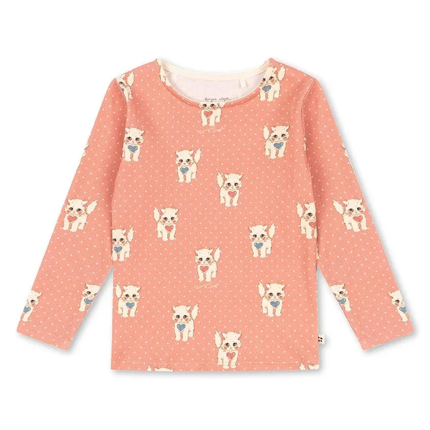 Konges Sløjd - Ella Cats Organic Cotton T-Shirt | Pink