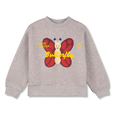 Wynken - Butterfly Sweatshirt | Heather Gray
