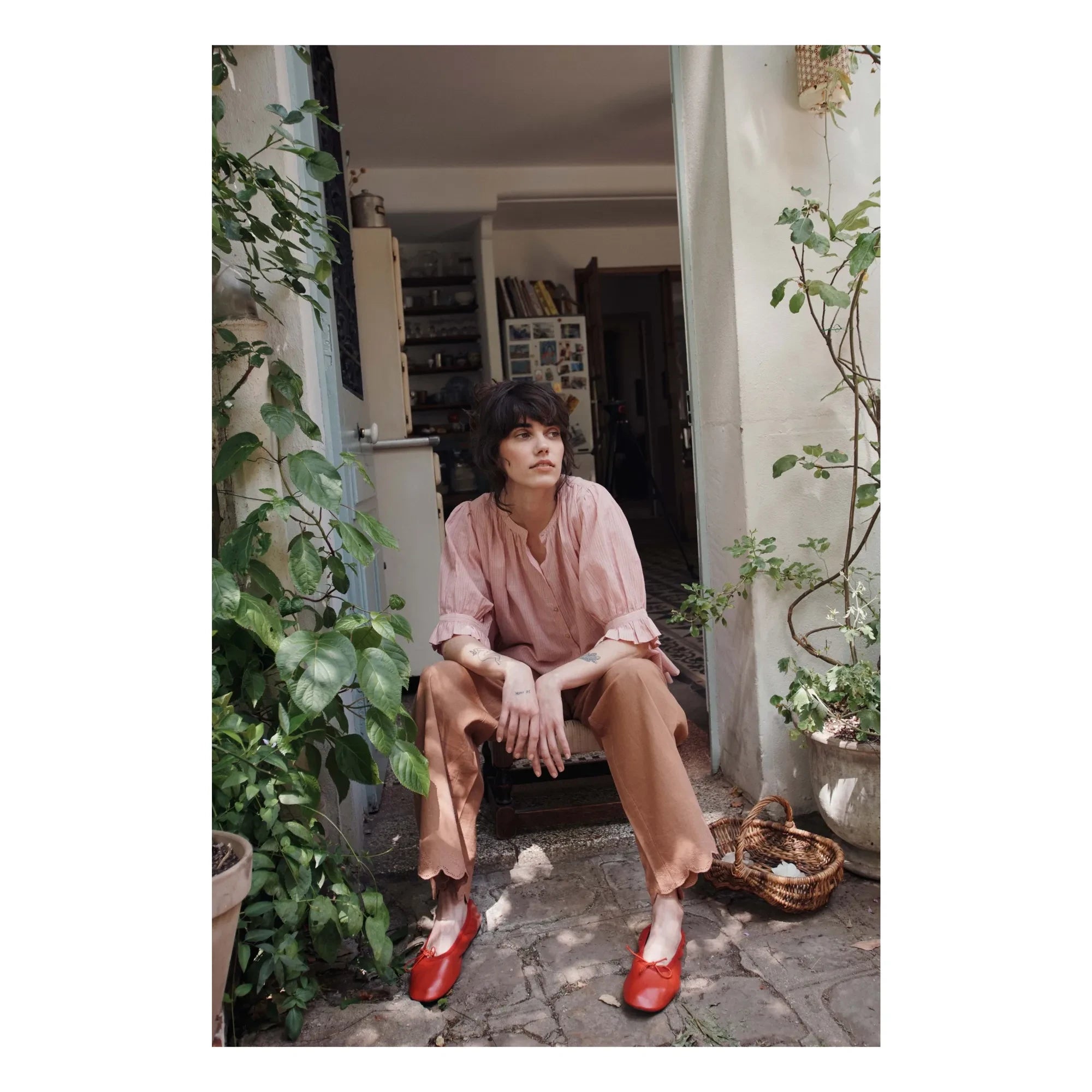 Emile et Ida - Pink Khadi Cotton Blouse