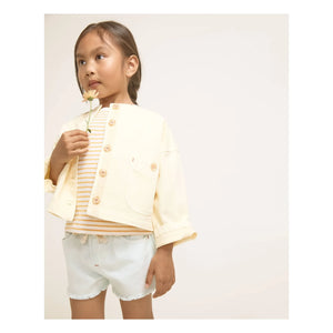Búho - Denim Lyocell Jacket | Pale Yellow