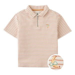 Gingersnaps - Polo Bruno Banana Çizgili Twill | Ekru