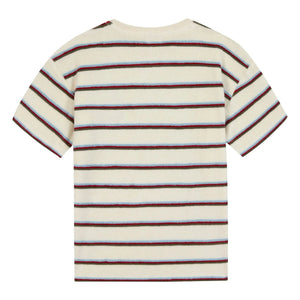 Bonton - Livo Striped Towel T-Shirt | White