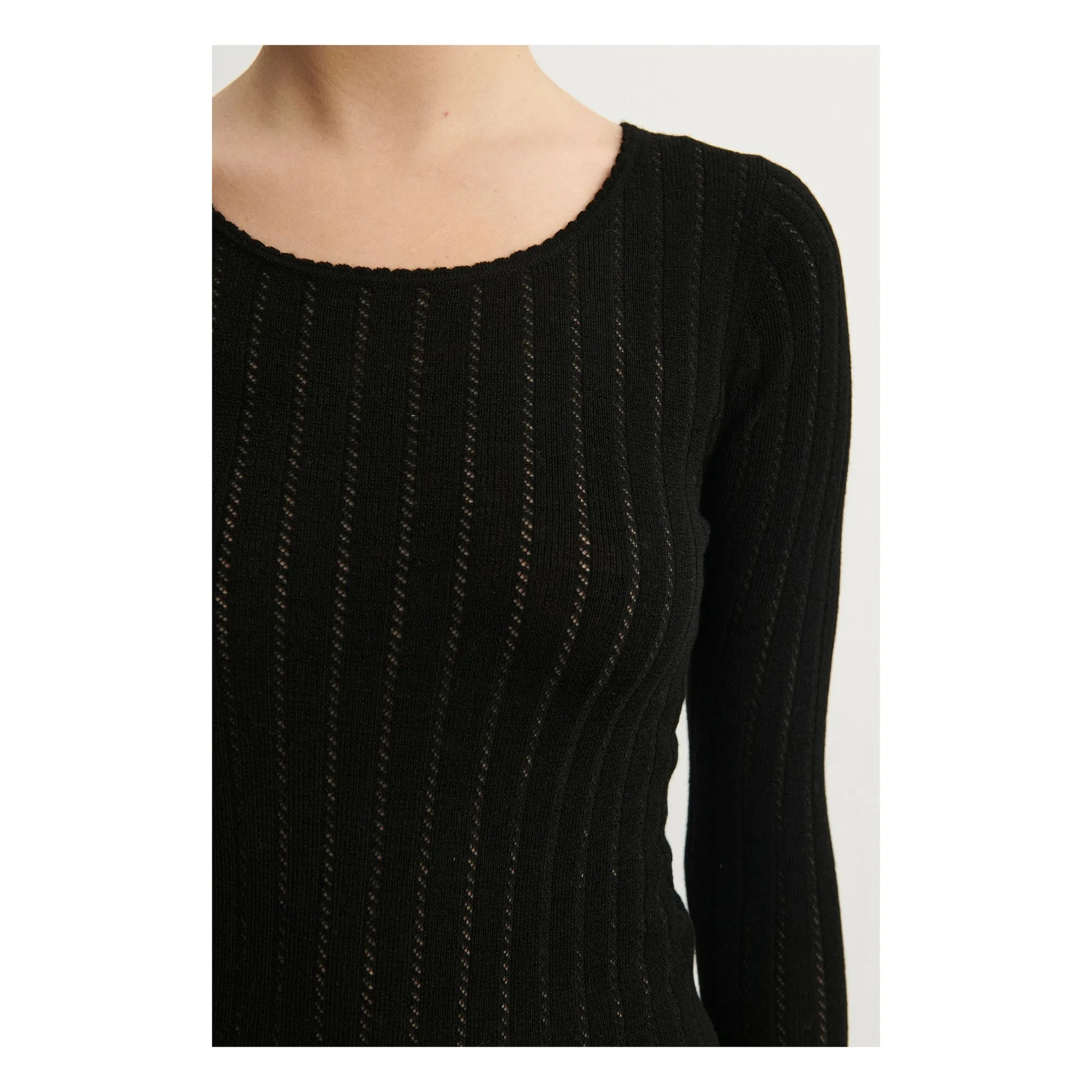FUB - Pointelle Merino Wool Underwear - Women's Collection | Black