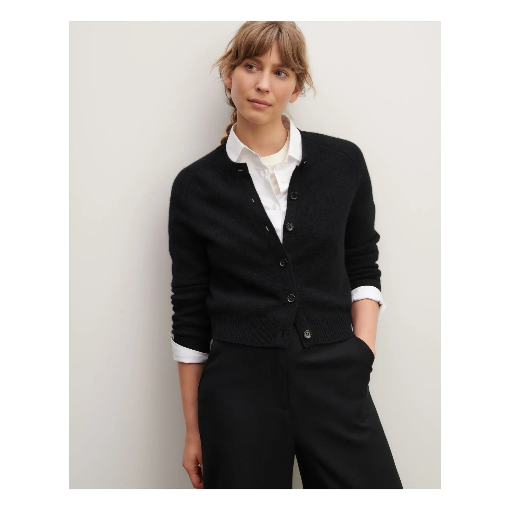 Bompard - Raglan Cashmere Cardigan | Black