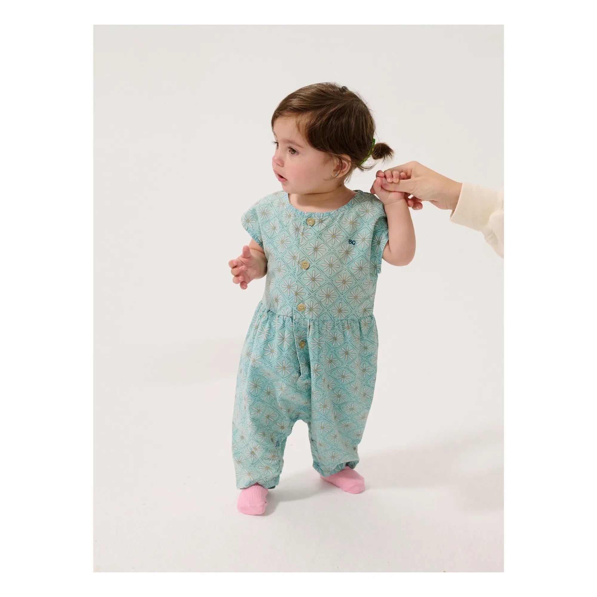 Bobo Choses - Organic cotton daisy jumpsuit | Light Blue