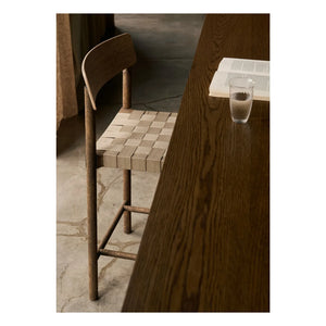 & Tradition - Betty TK12 Natural Woven Bar Stool 65 cm | Smoked Oak
