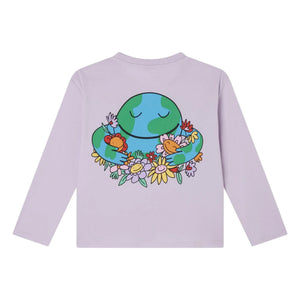 Stella McCartney Kids - Heart T-Shirt | Lilac