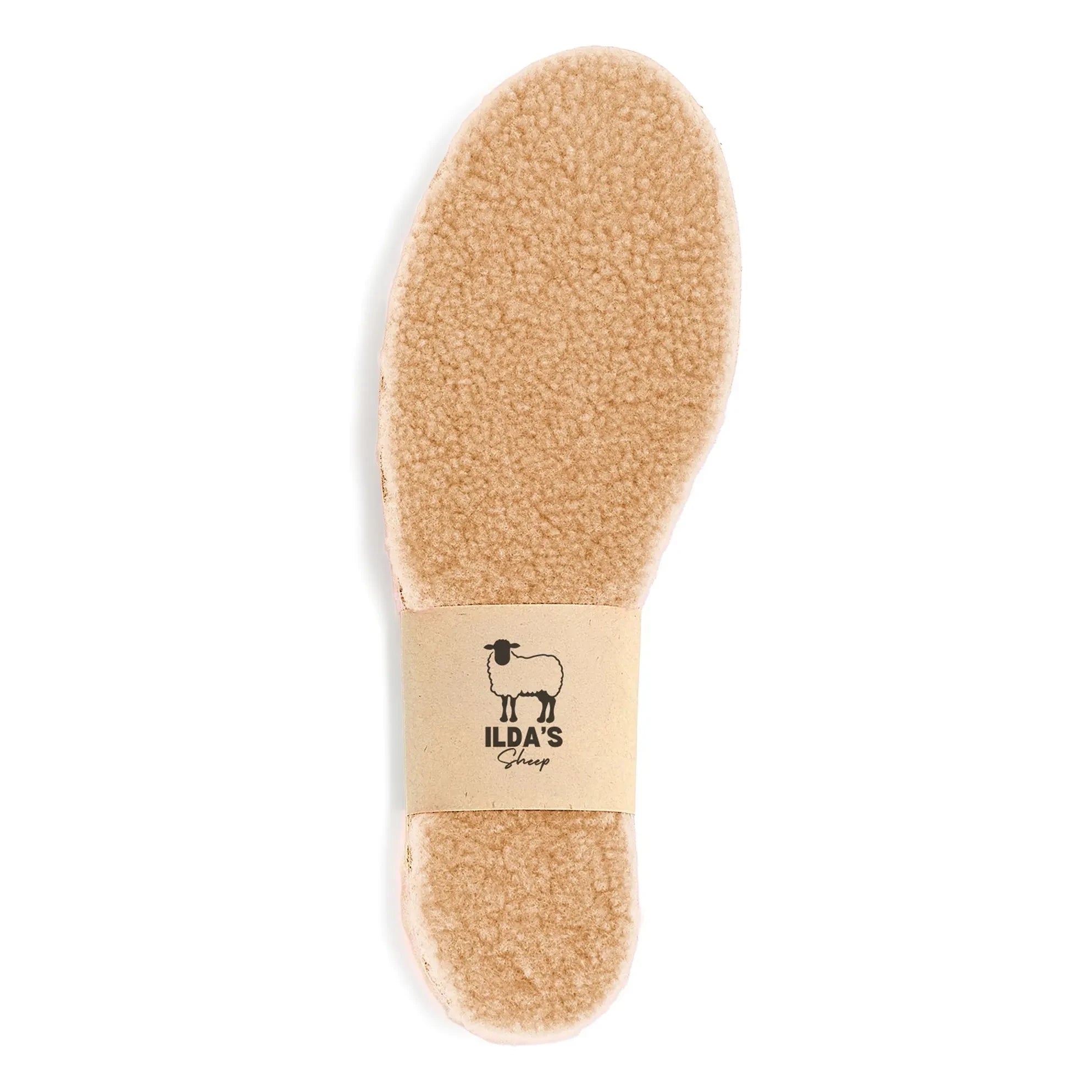 ILDA'S sheep - Merino Wool and Cork Soles | Beige