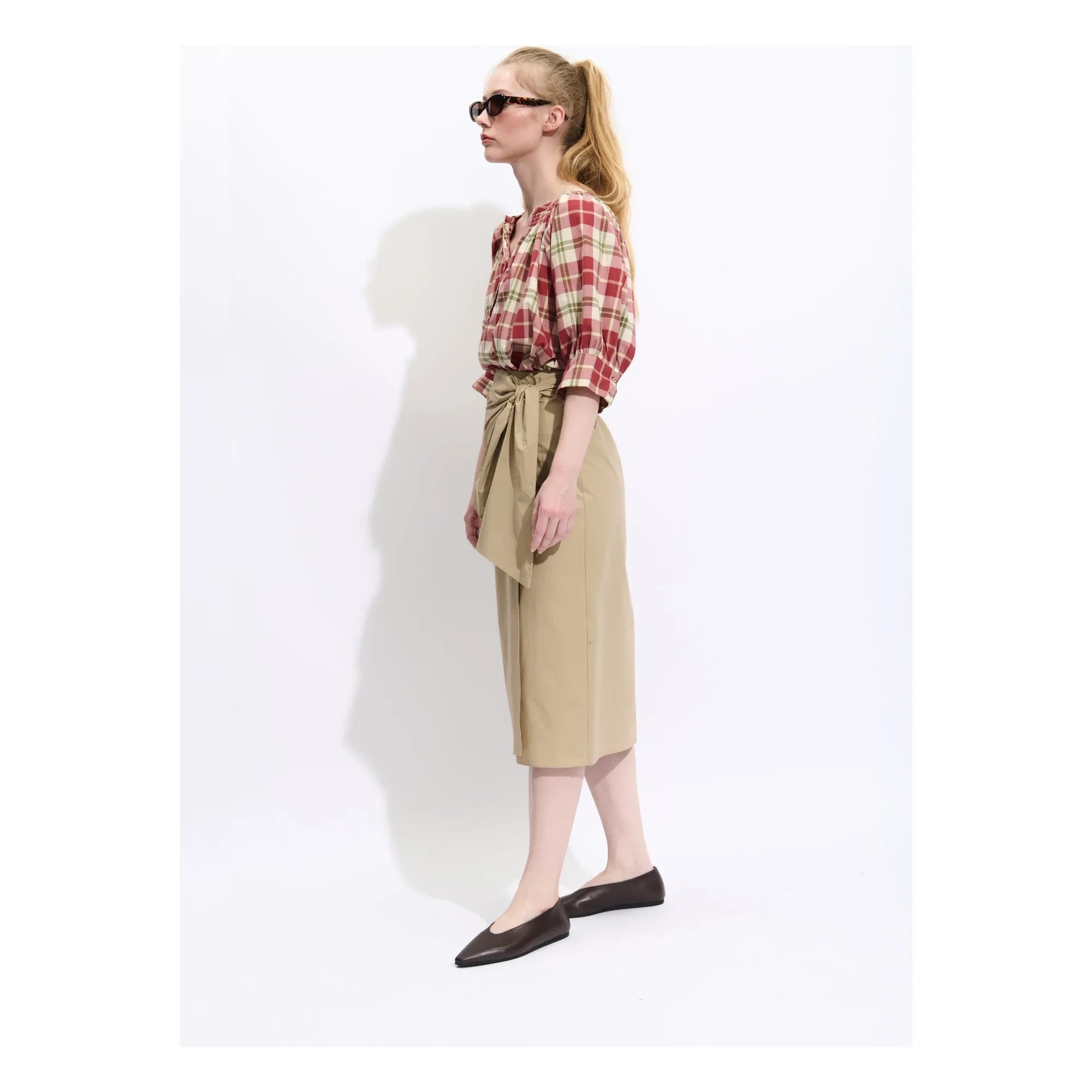 BELLEPIECE - Chiara Cotton Blouse | Ecru