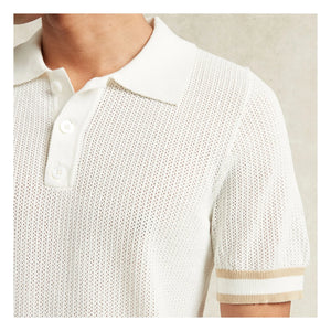 Ché Studios - Quinn Cotton Polo T-Shirt | White