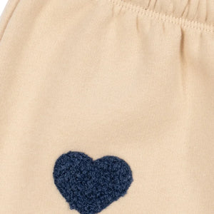 Konges Sløjd - Lou Hearts Organik Pamuk Jogger | Bej