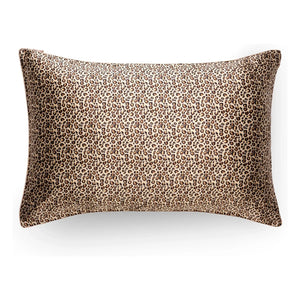 Emily's Pillow - Leopar desenli dut ipeği yastık kılıfı