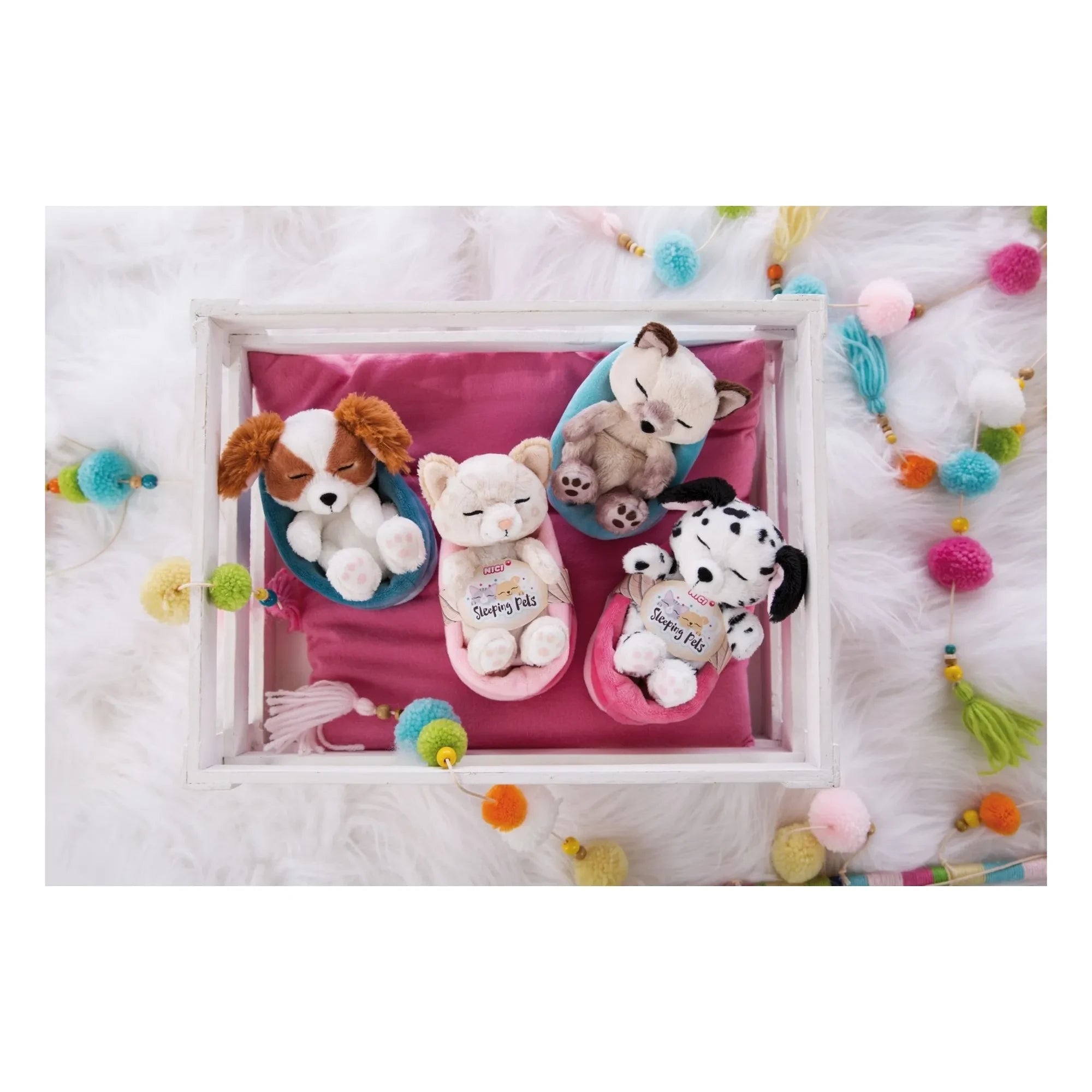 Nici - Siam Cat Plush Toy - Sleeping Pets | Beige