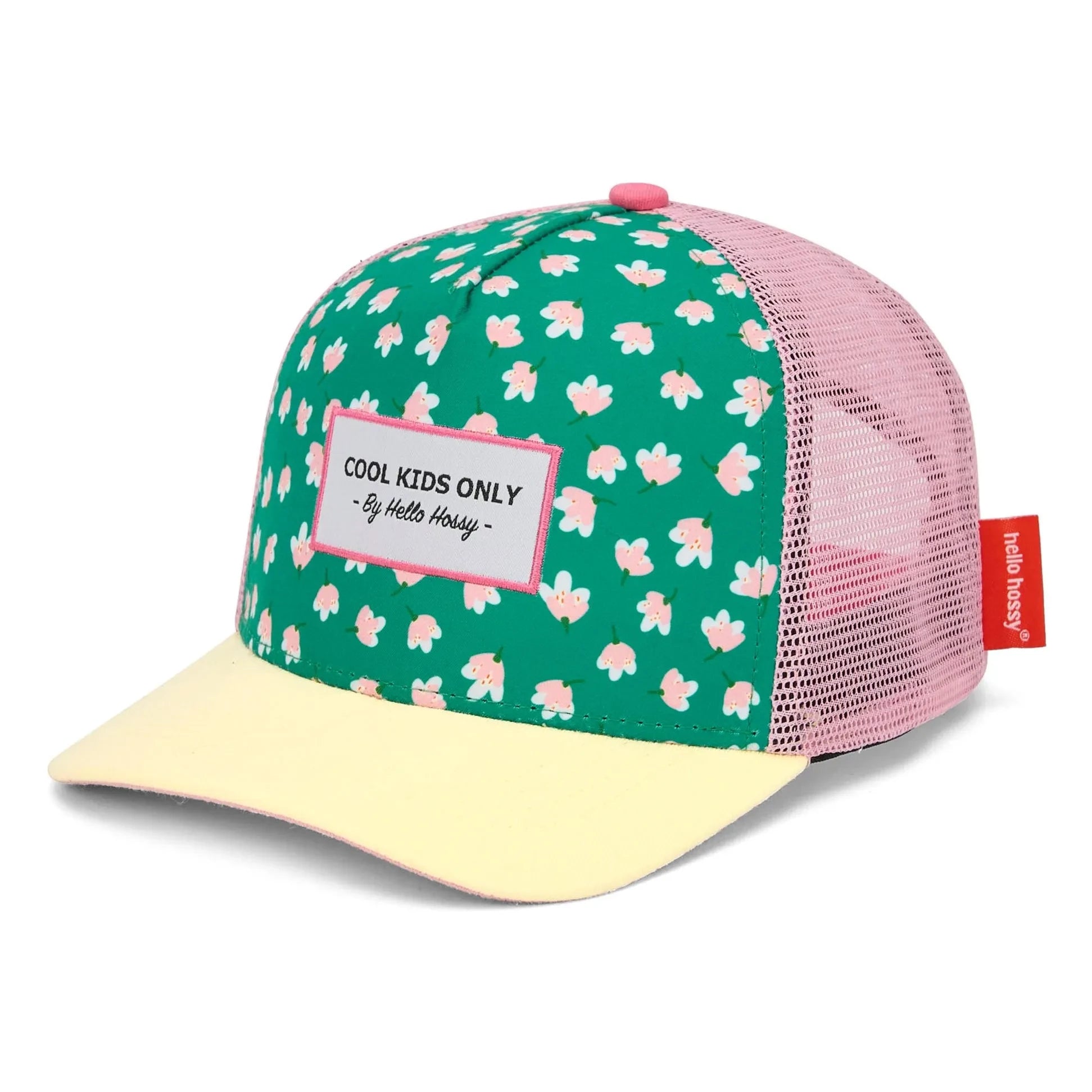 Hello Hossy - Trucker Garden Joy Curved Visor Hat Recycled Fibers | Green