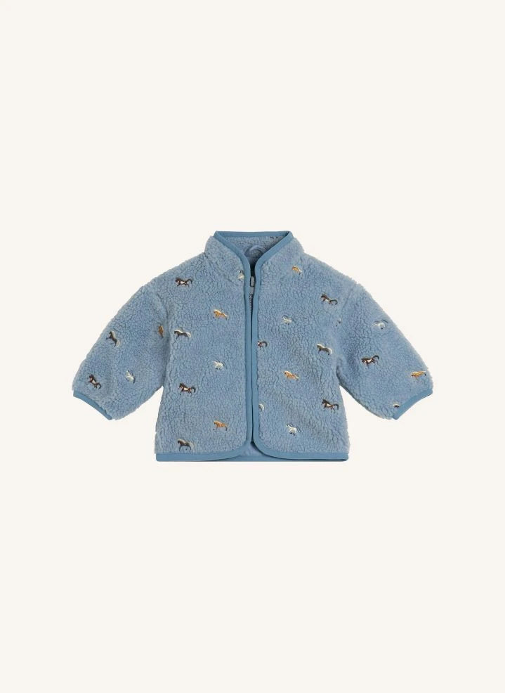 Stella McCartney Kids - Horse Sherpa Jacket | Light Blue
