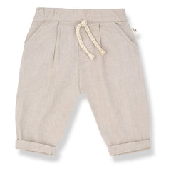 1+ in the Family - Castell Linen Pants | Beige