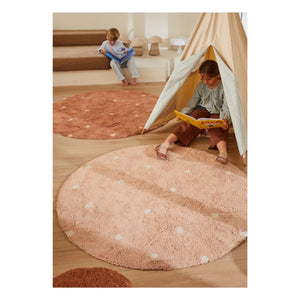 Lorena Canals - Dotted Round Rug | Terracotta