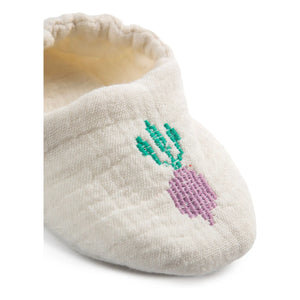 Bobo Choses - Organic Cotton Turnip Slippers | White