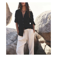 Xirena - Cotton Muslin Scout Shirt | Black