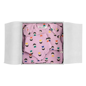 Bobo Choses - Long Pajama and Bib Set | Purple