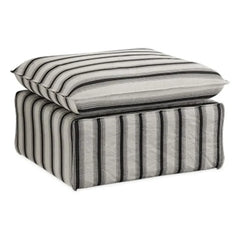HKliving - Nomad Footstool | Chalk