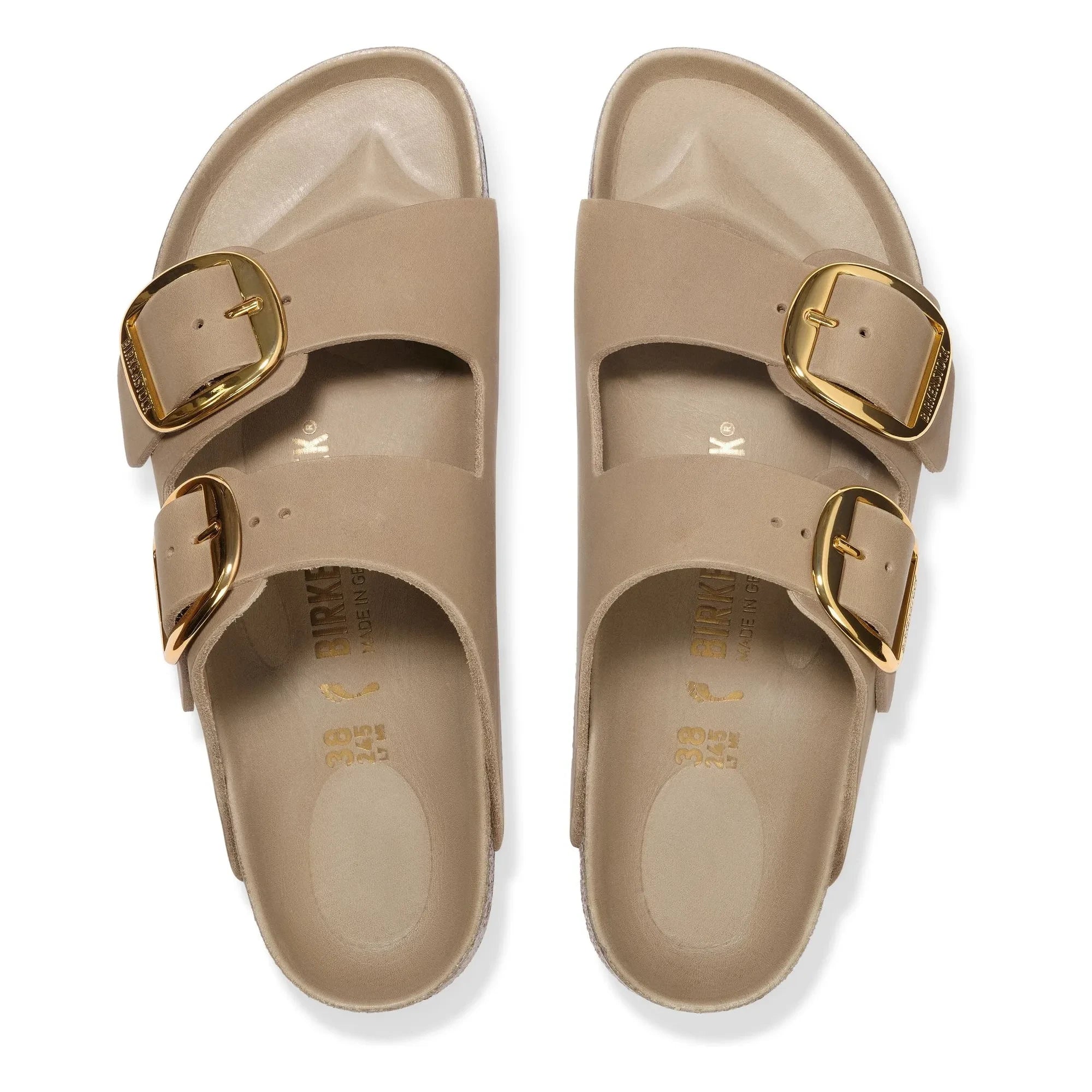 BIRKENSTOCK - Arizona Big Buckle Yağlı Deri Sandalet | Tabacco