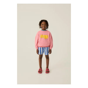The Campamento - Etoile Filante Oversized Organic Cotton Sweatshirt | Baby Pink
