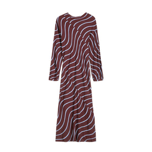 Bobo Choses - Psychedelic Striped Dress | Burgundy
